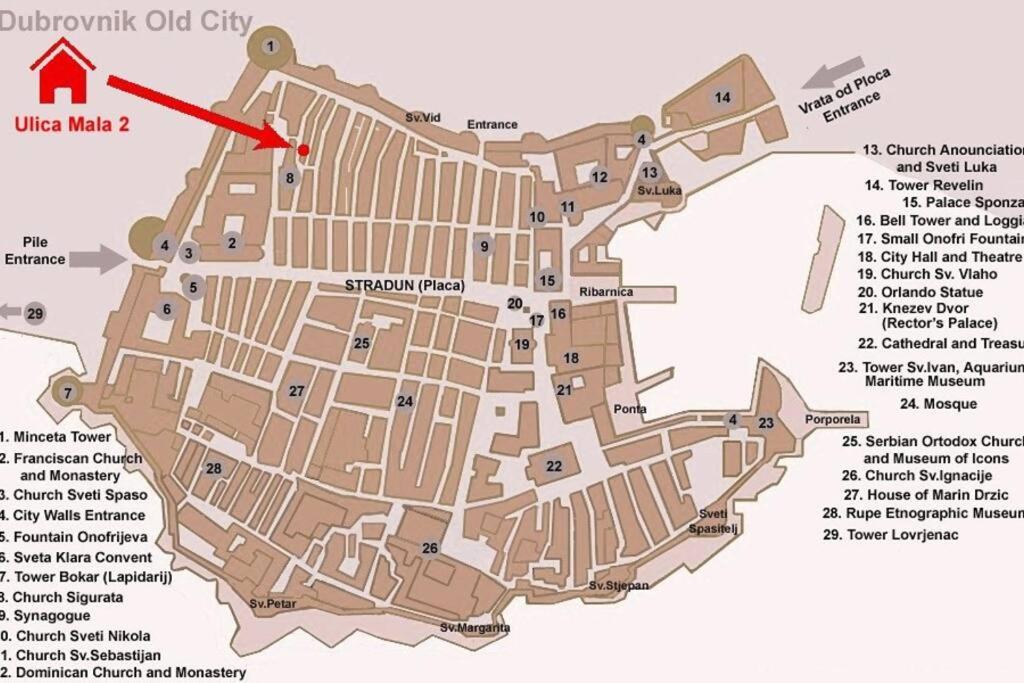 1-Bdrm With Terrace In The Old Town Lejlighed Dubrovnik Eksteriør billede
